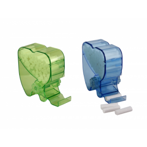 Cotton Roll Dispenser Blue -- Each