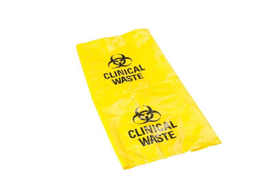 Yellow Clinical Waste Bags Dental Zone